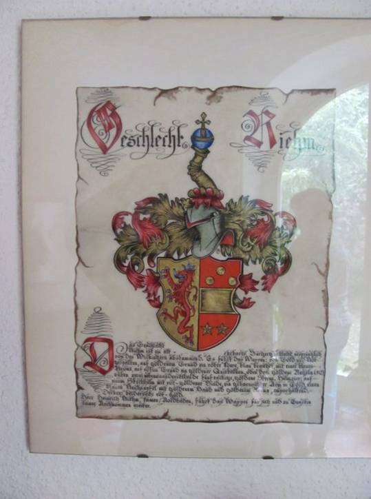 Ream Riehm Family Crest